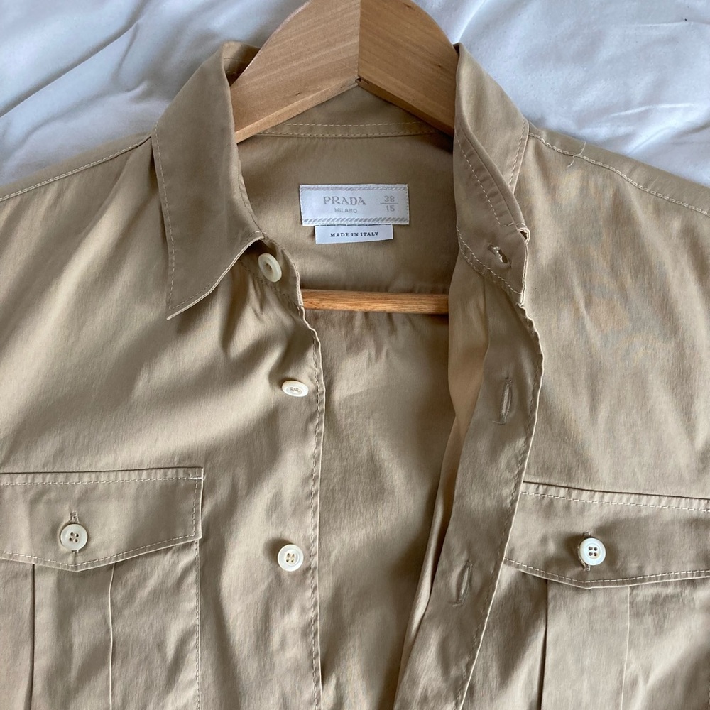 PRADA MILITARY SHIRT LIKE NEW UNUSED.